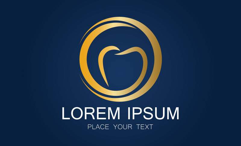 矢量金色商业标志设计