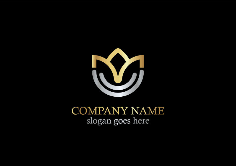 矢量的金色logo标志