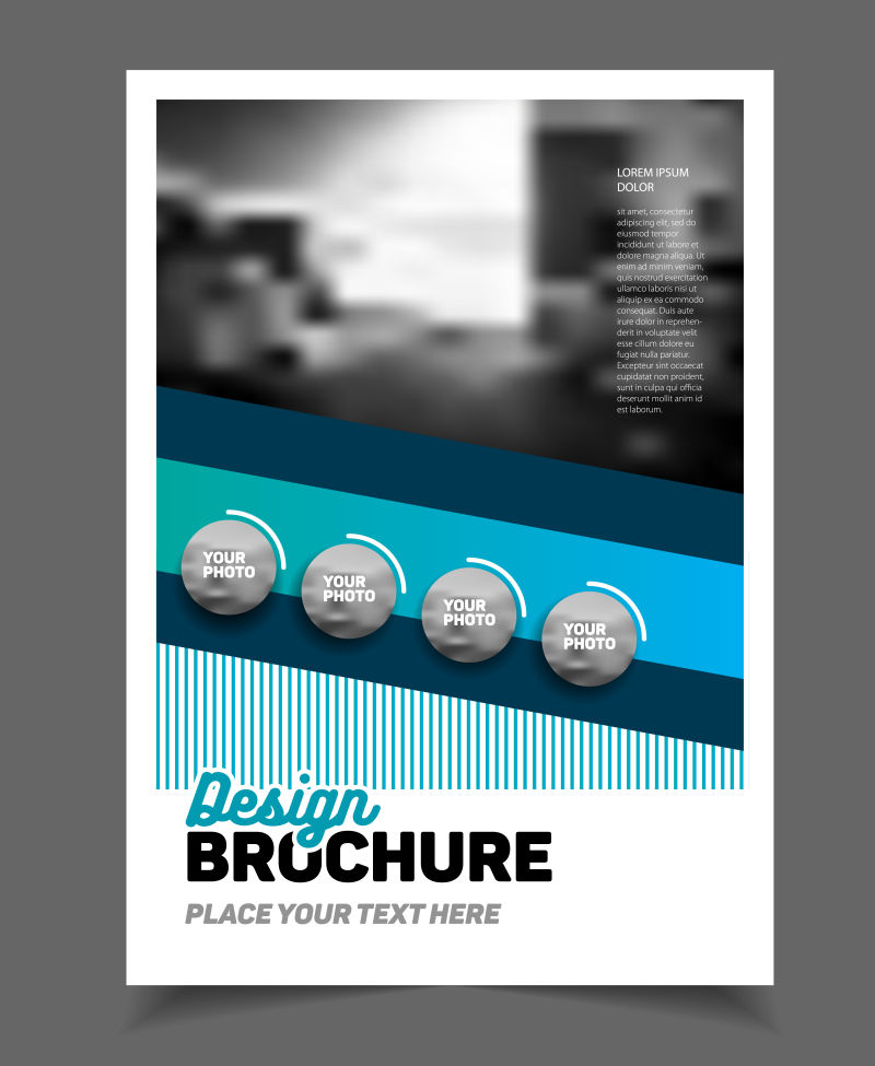 矢量现代时尚商业宣传单平面创意设计