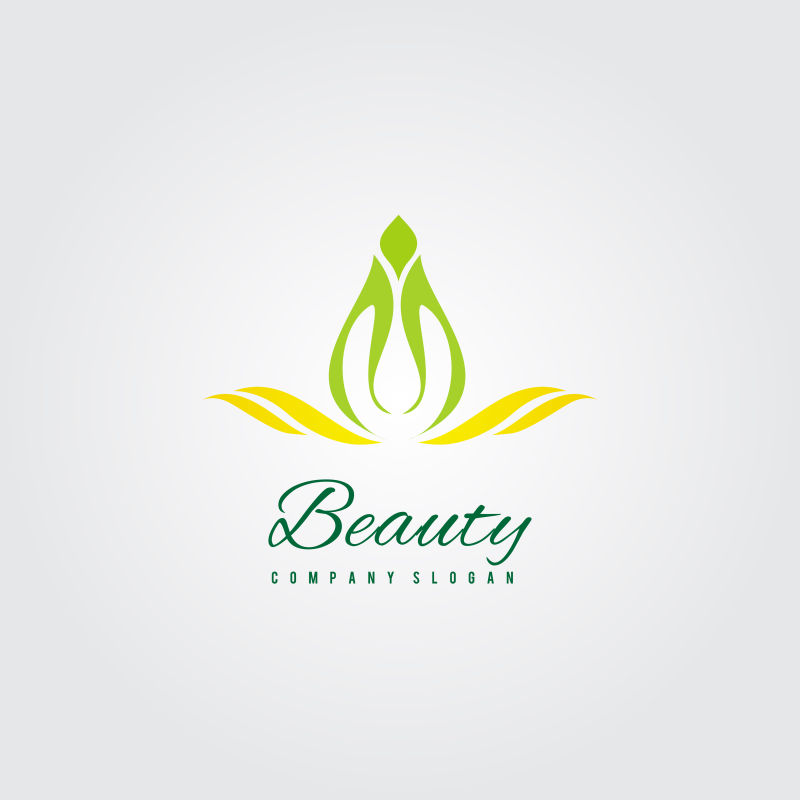 抽象矢量现代自然主题商业标志设计