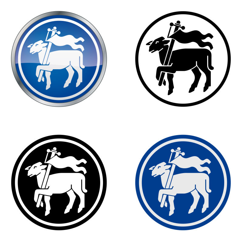 工艺zunftzeichen卖肉的屠夫