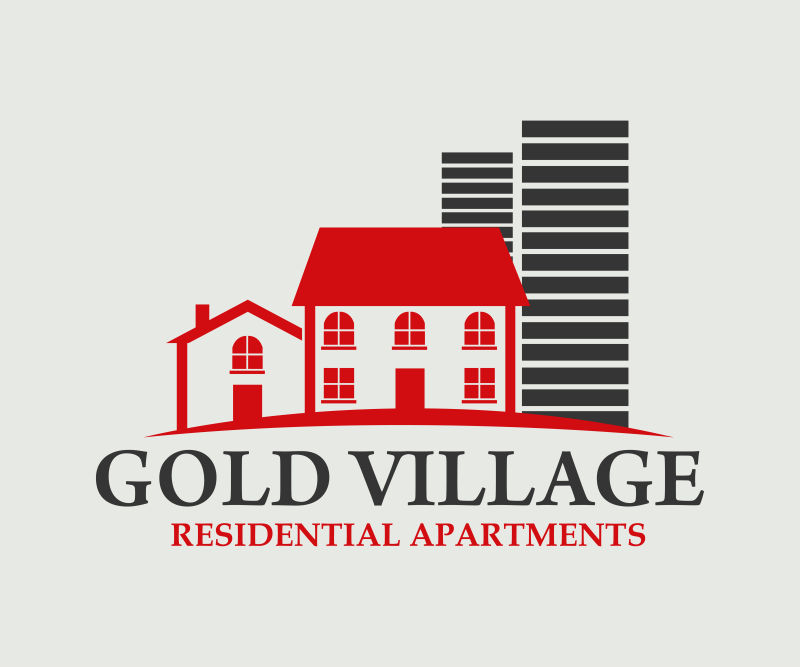 抽象矢量创意住宅标志设计