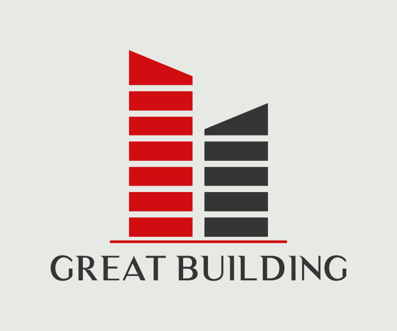 创意矢量现代双色建筑标志设计