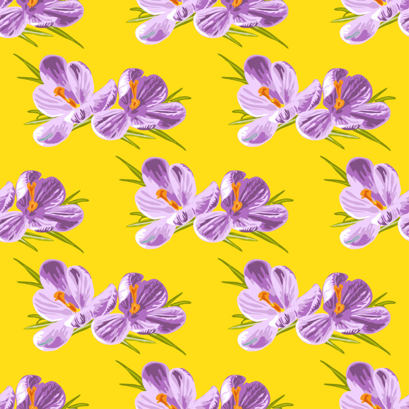 矢量抽象现代花卉艺术背景设计