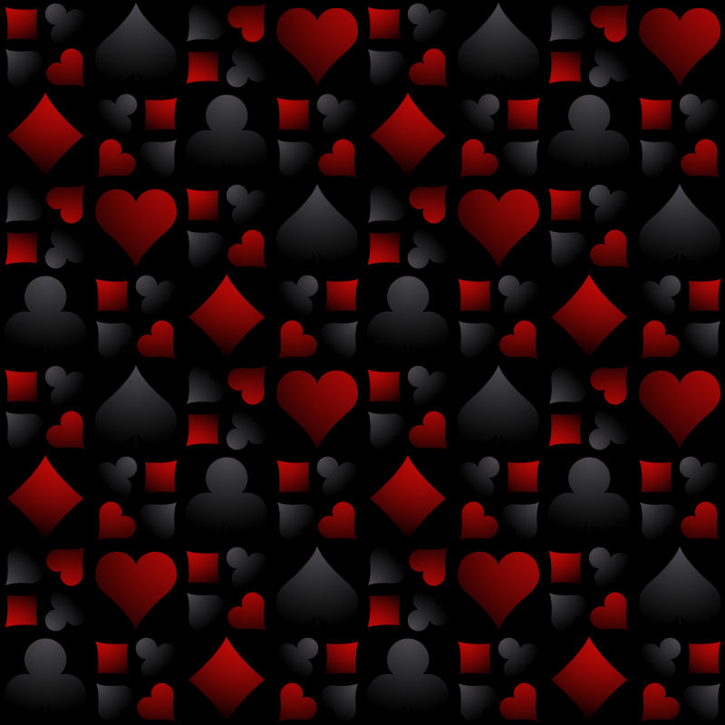 抽象矢量赌场扑克元素装饰背景设计