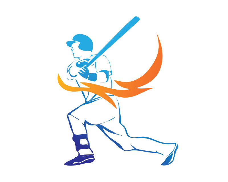 创意矢量棒球运动插图设计