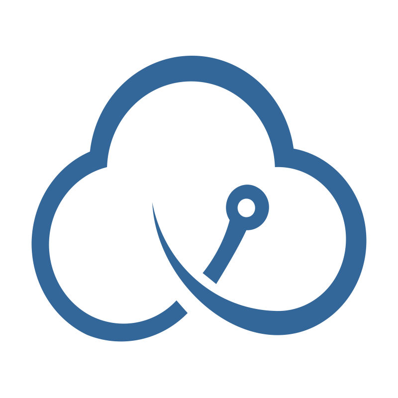 抽象矢量现代简约云数据图标设计