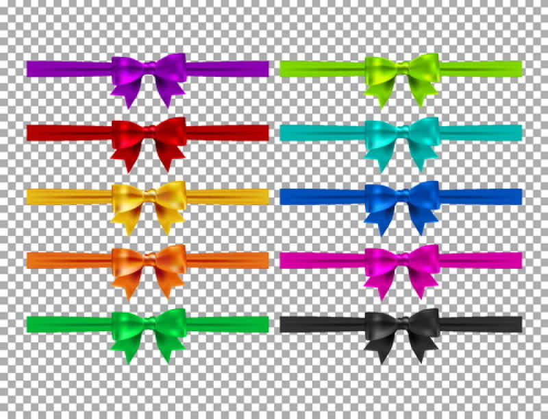 矢量现代创意彩色装饰蝴蝶结设计