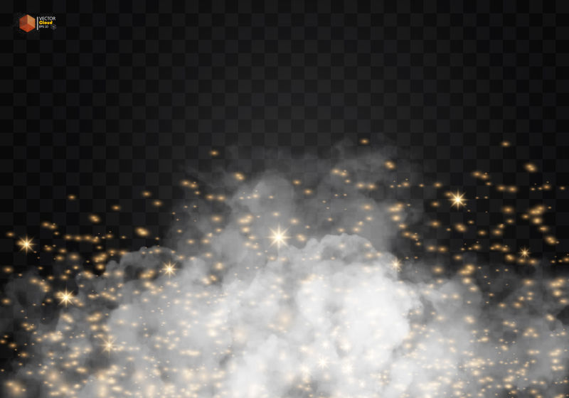 抽象矢量现代白雾设计插图