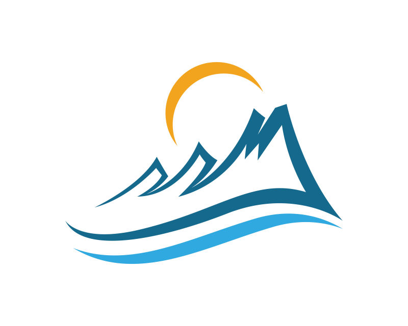 山脉标志模板