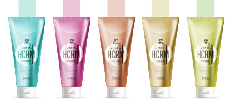 创意矢量现代精美的化妆品设计