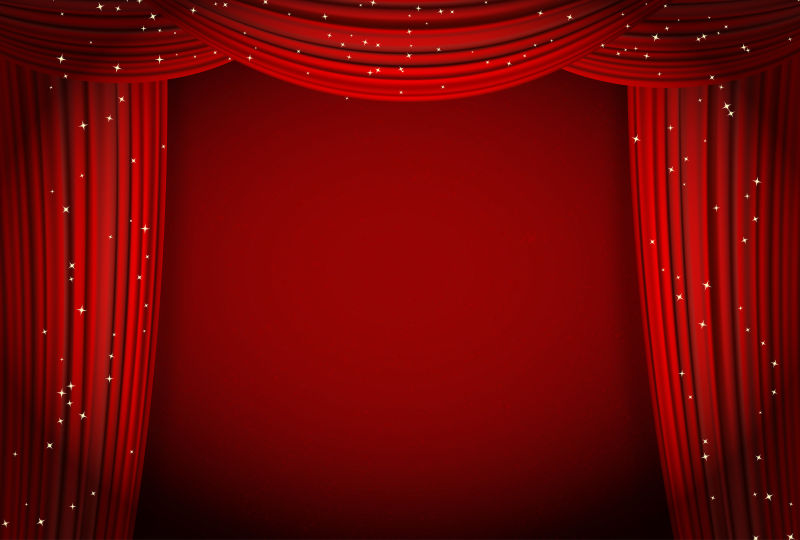 矢量舞台幕布星星背景图片 抽象矢量现代红色幕布元素时尚舞台背景设计素材 高清图片 摄影照片 寻图免费打包下载