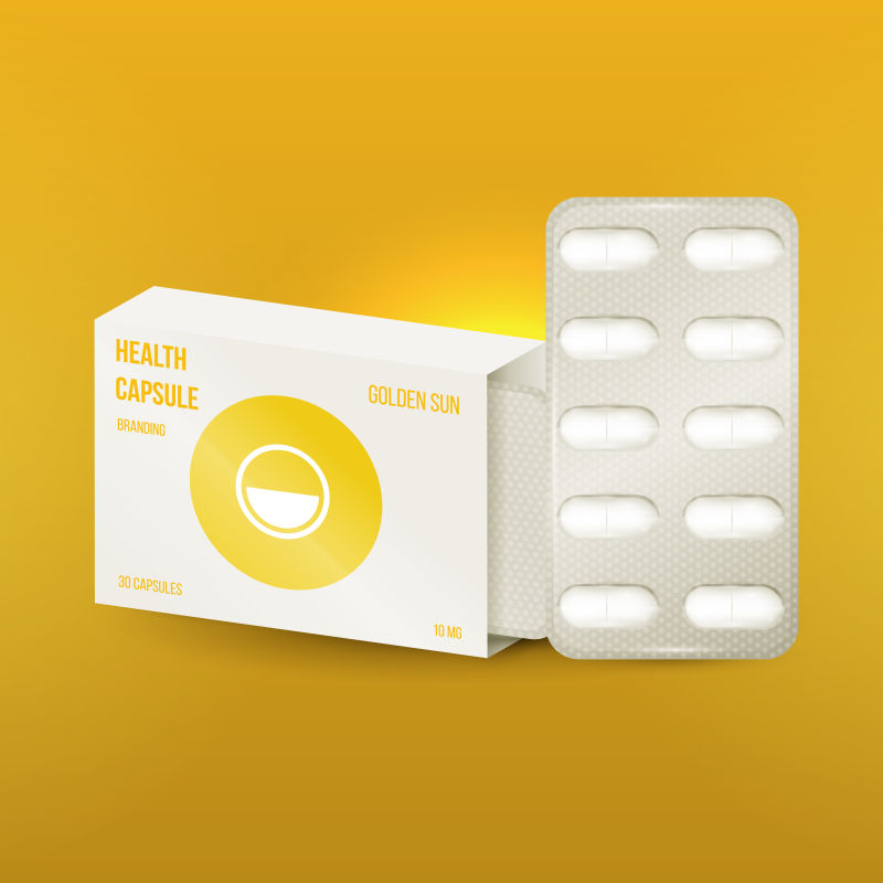 创意矢量创意医疗药片包装设计