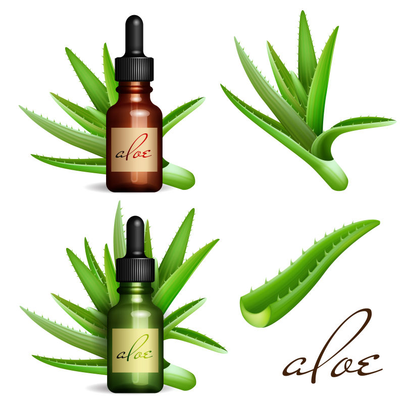 真人芦荟精油瓶.化妆品瓶