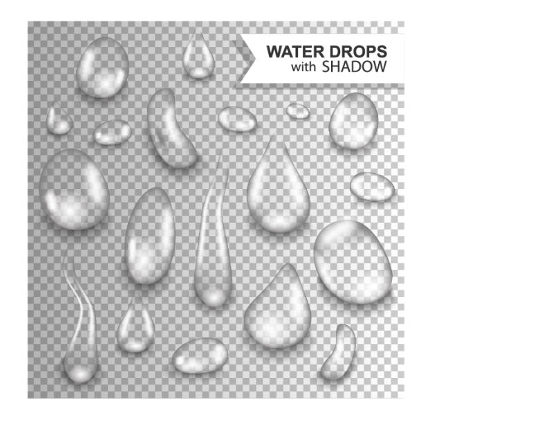 矢量现代抽象水滴设计