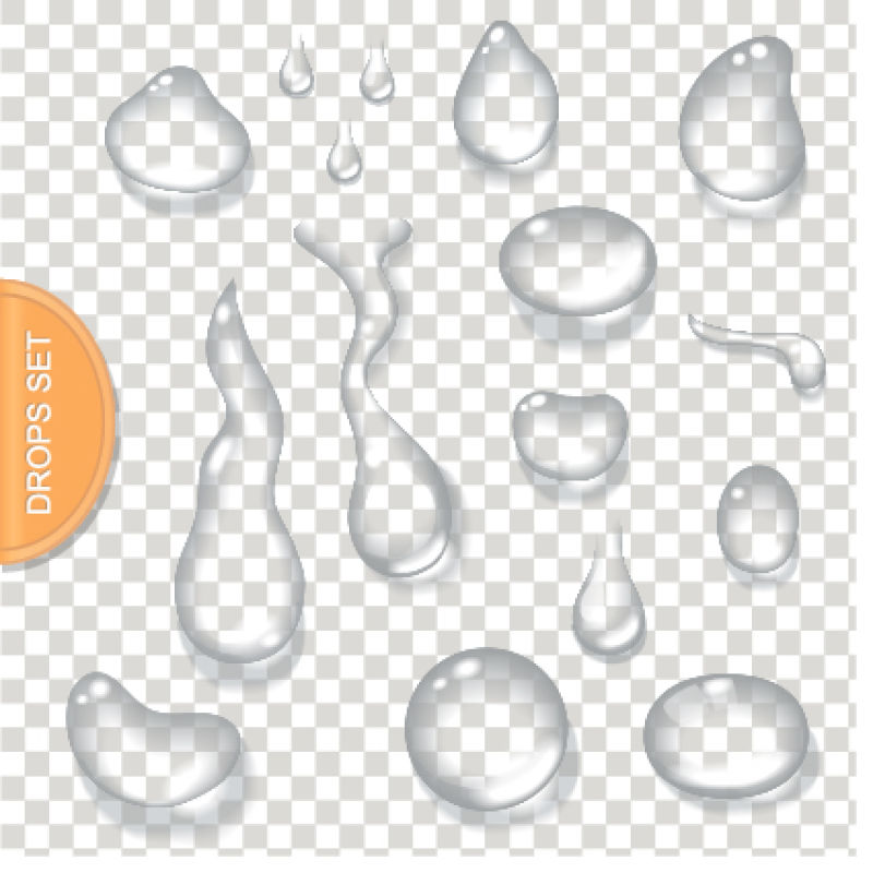 抽象矢量现代液体水滴设计