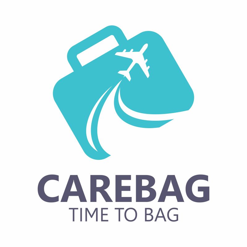 旅游手提箱假日标志矢量