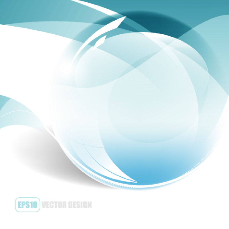 EPS10矢量优雅蓝色设计