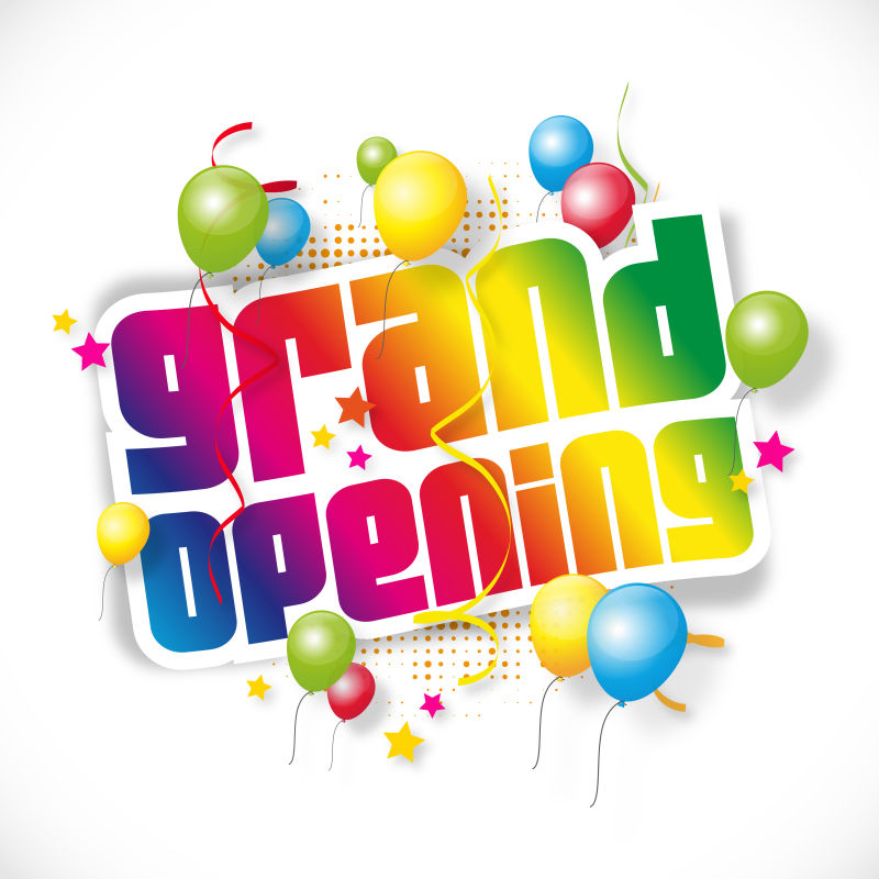 矢量开业横幅设计