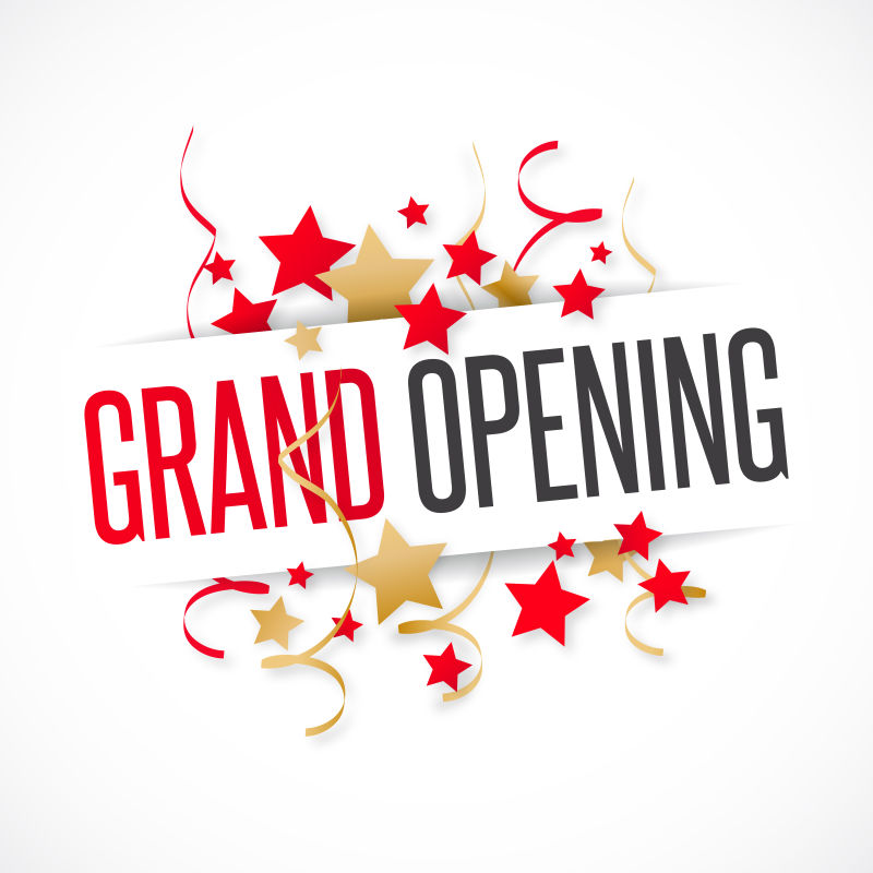 矢量开业横幅设计