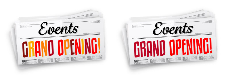 矢量开业横幅设计