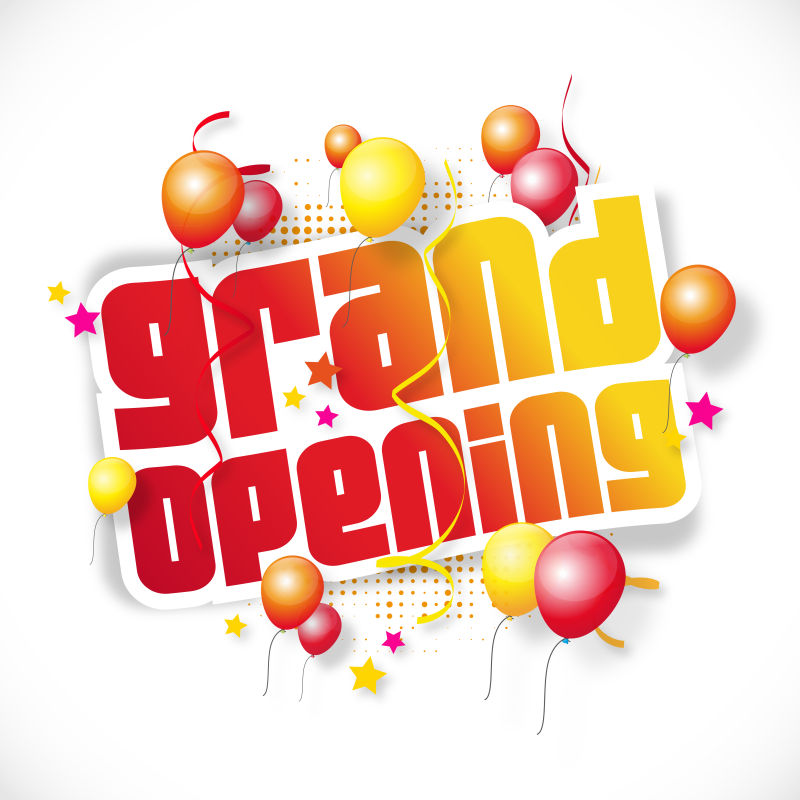 矢量开业横幅设计