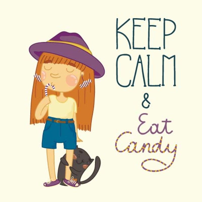 抽象矢量现代池塘保持冷静主题海报设计