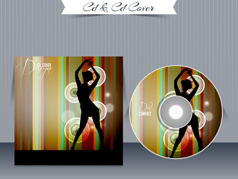 矢量光盘封面设计模板