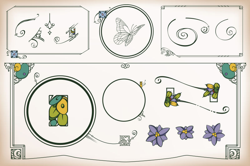 古董设计用于标签横幅贴纸等设计