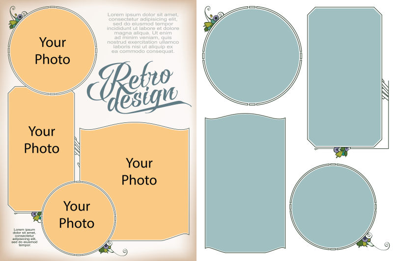 古董设计用于标签横幅贴纸等设计