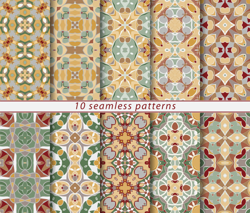 抽象矢量现代古典花纹装饰设计背景