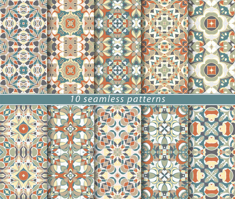 抽象矢量古典纹样装饰背景设计