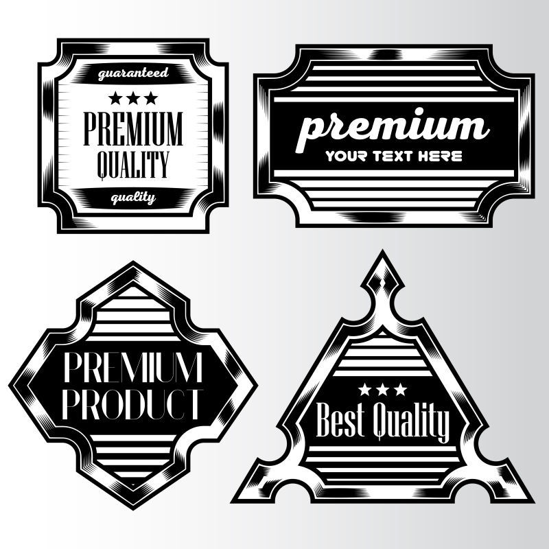 古董背景标签样式设计模板