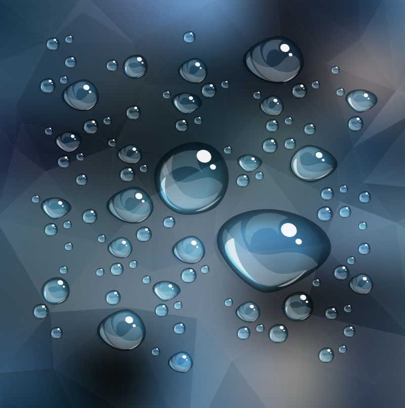 透明水滴离焦背景