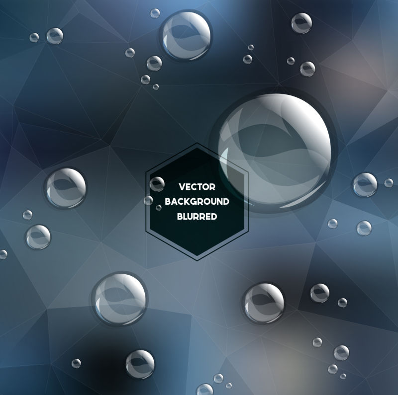 透明水滴离焦背景