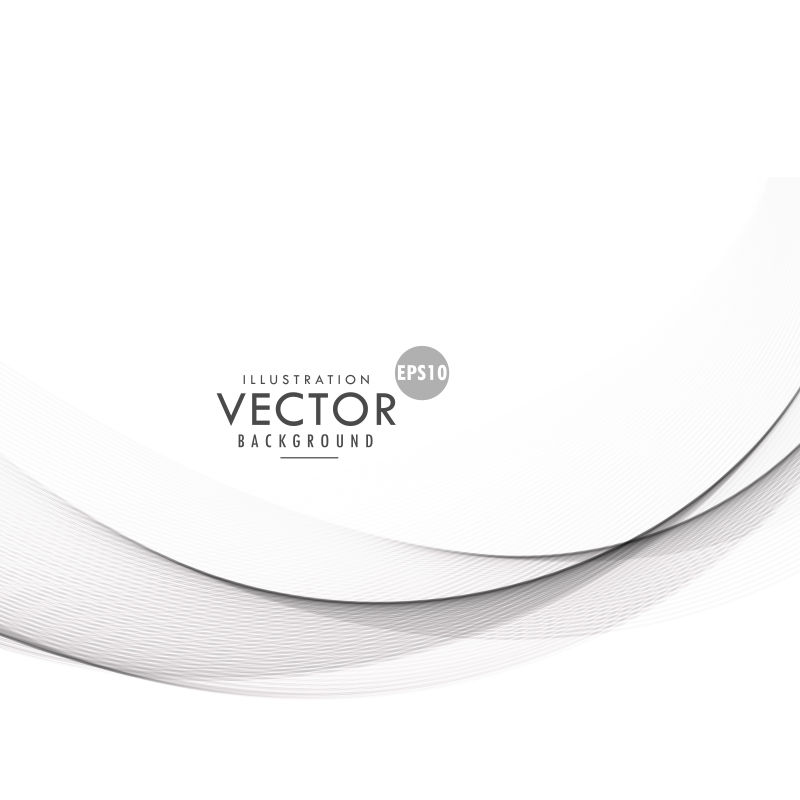 抽象矢量灰色波形元素现代背景设计