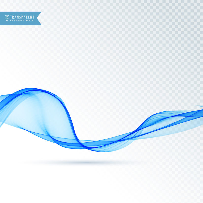 抽象矢量现代蓝色波纹元素背景设计