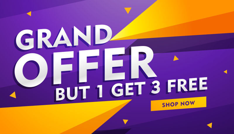 抽象矢量现代时尚销售海报平面设计