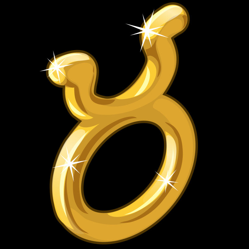 抽象矢量金色金牛座主题插图设计