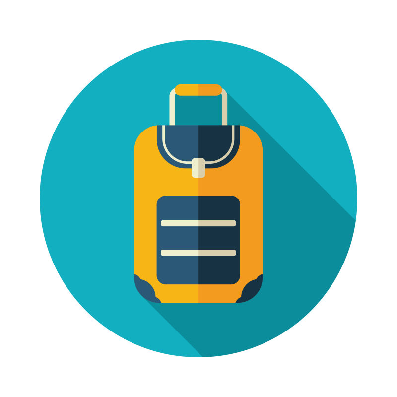 行李图标旅行夏天假期