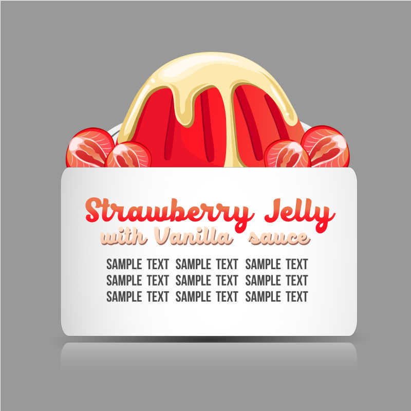 矢量甜点横幅设计