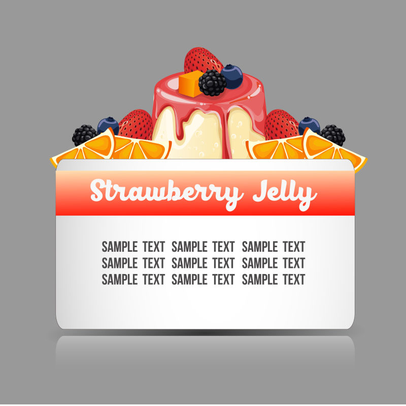 矢量甜点横幅设计