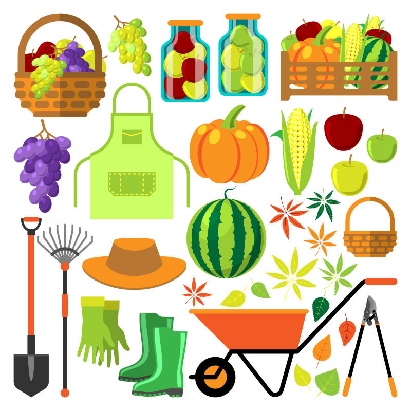 收获平面矢量集