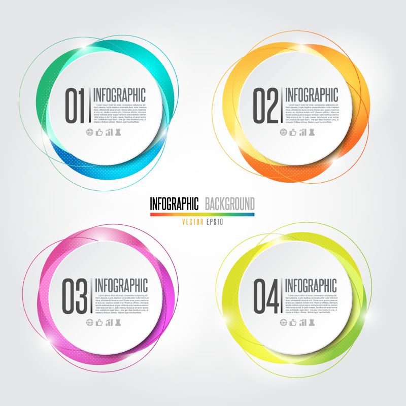 信息图形设计元素-矢量eps10