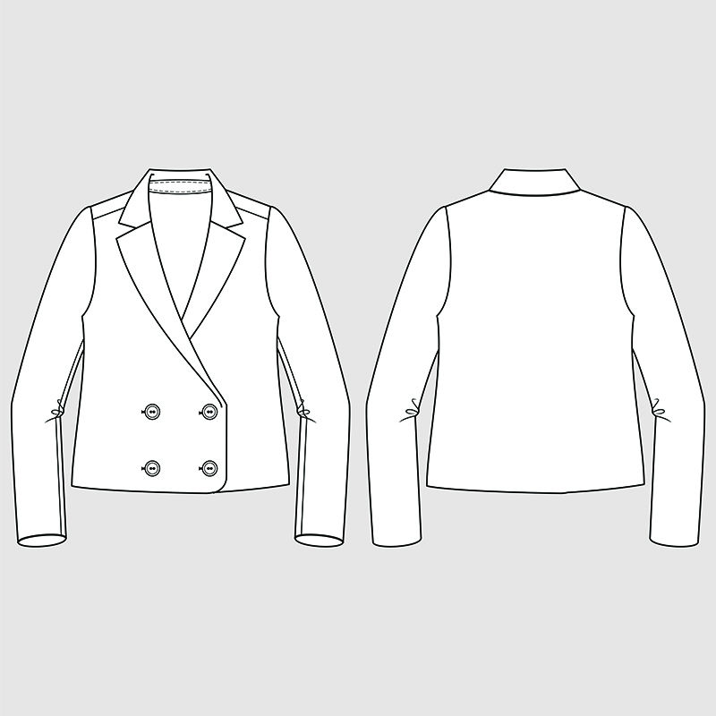 时装插画-CAD-技术图纸-规格图-钢笔工具-可编辑
