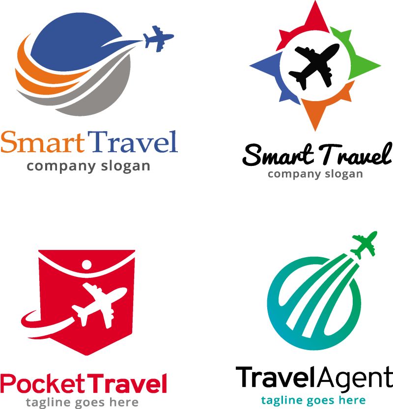 旅游标识模板设计矢量会徽设计理念创意符号图标