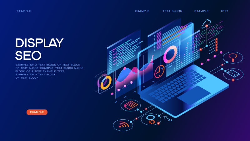 6583569商业技术管理等距概念横幅