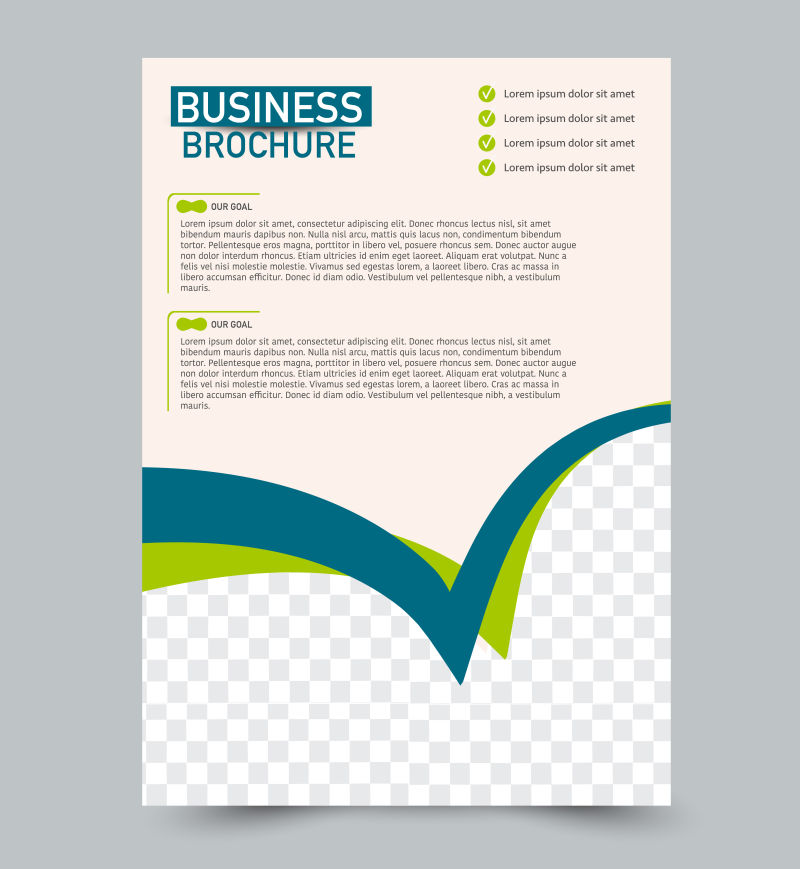 蓝色和绿色矢量传单模板抽象小册子设计年度报告包括背景商业教育广告可编辑插图