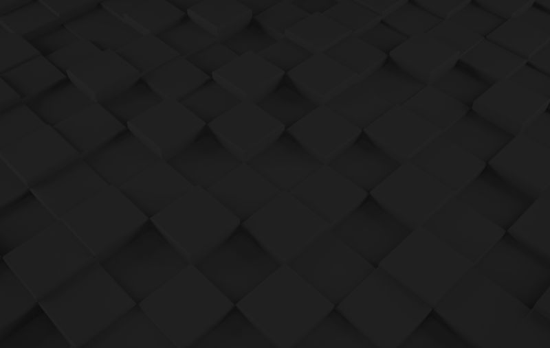 用黑色方块抽象背景-三维绘制