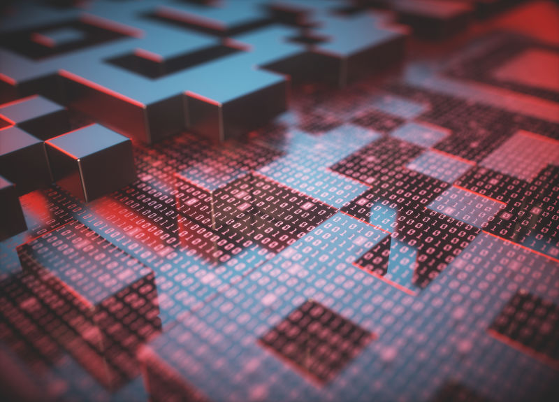 快速响应代码（QR代码）在3D维度中反映红灯阅读器